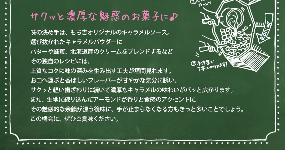 絕品焦糖杏仁果米菓一口燒 說明
