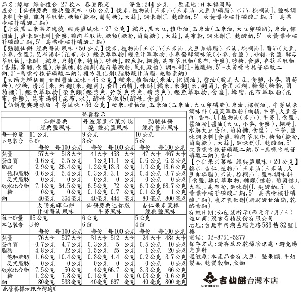 緣結綜合禮盒春夏限定